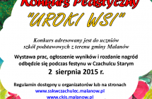 Konkurs plastyczny uroki wsi plakat